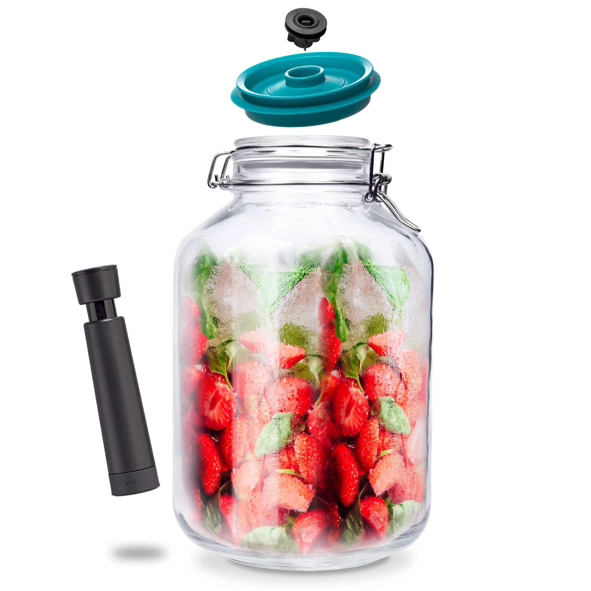 5000ml Clip Top Jar with Vacuum Set LARGE