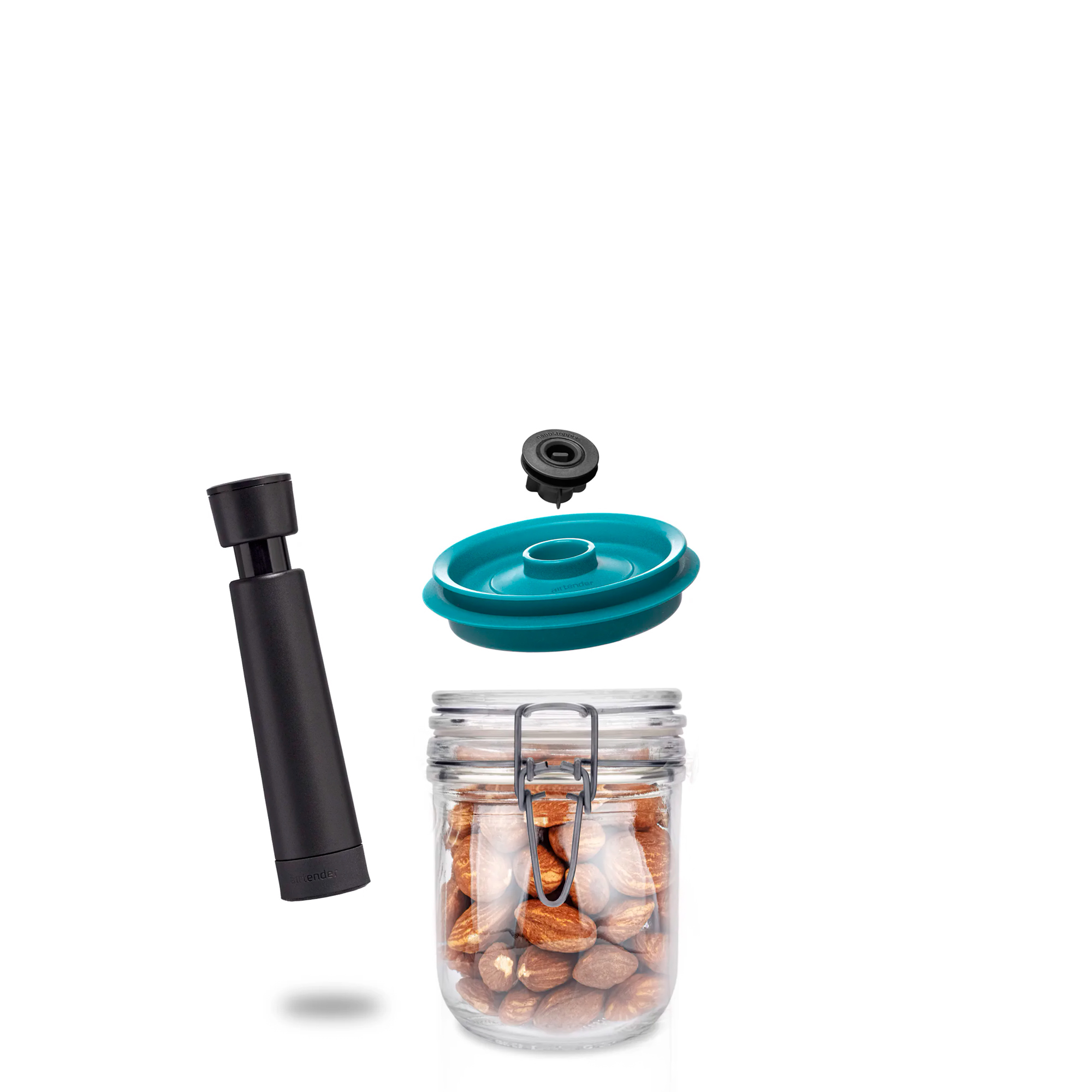 500ml Clip Top Jar with Vacuum Set TALL