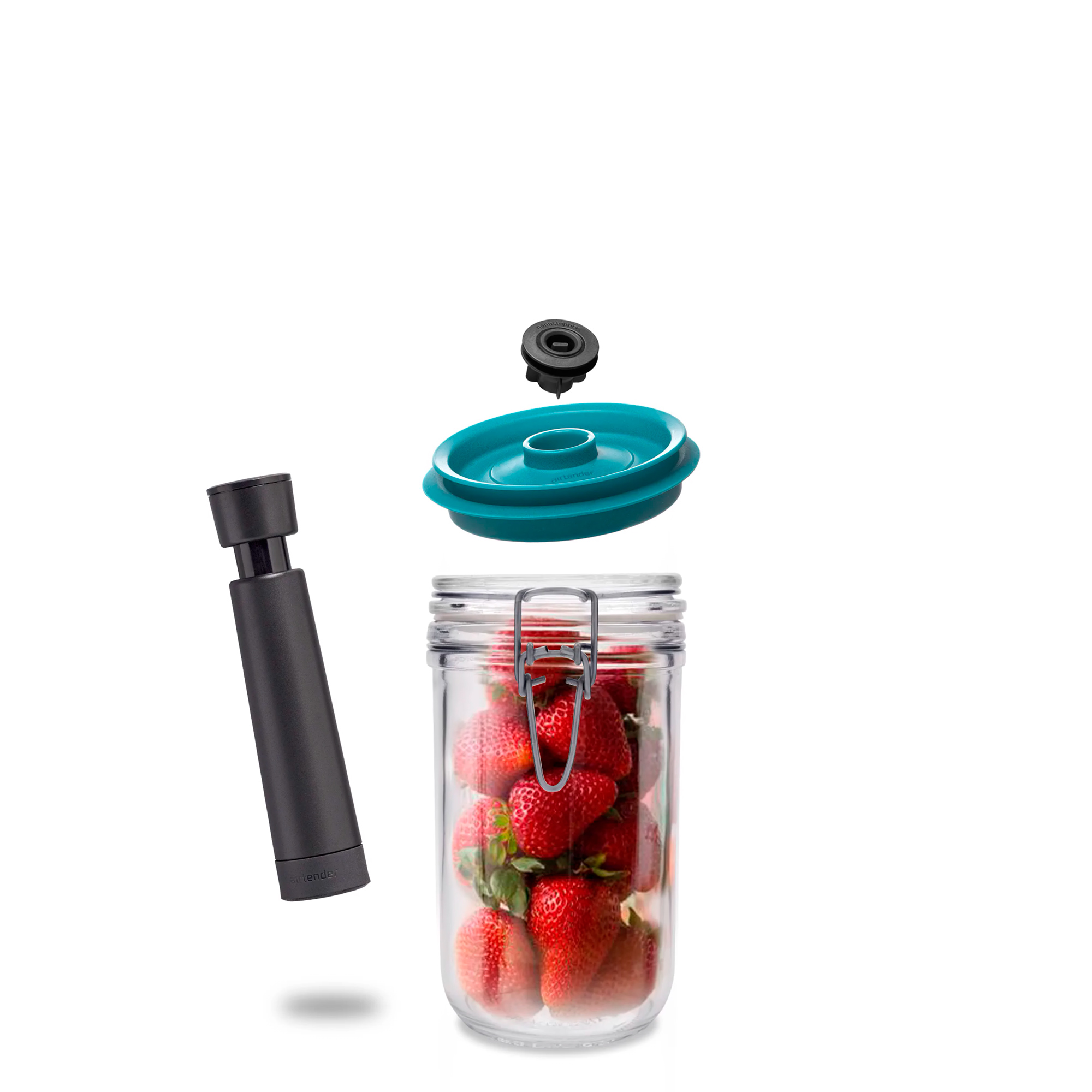 750ml Clip Top Jar with Vacuum Set TALL