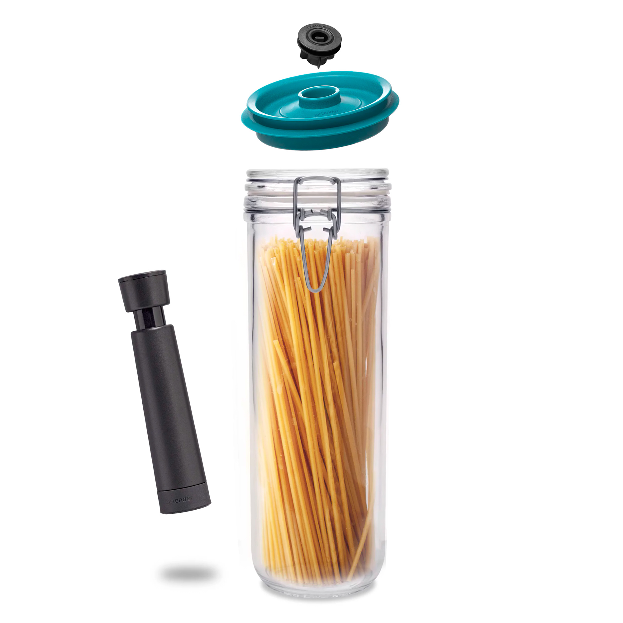 1500ml Clip Top Jar with Vacuum Set TALL