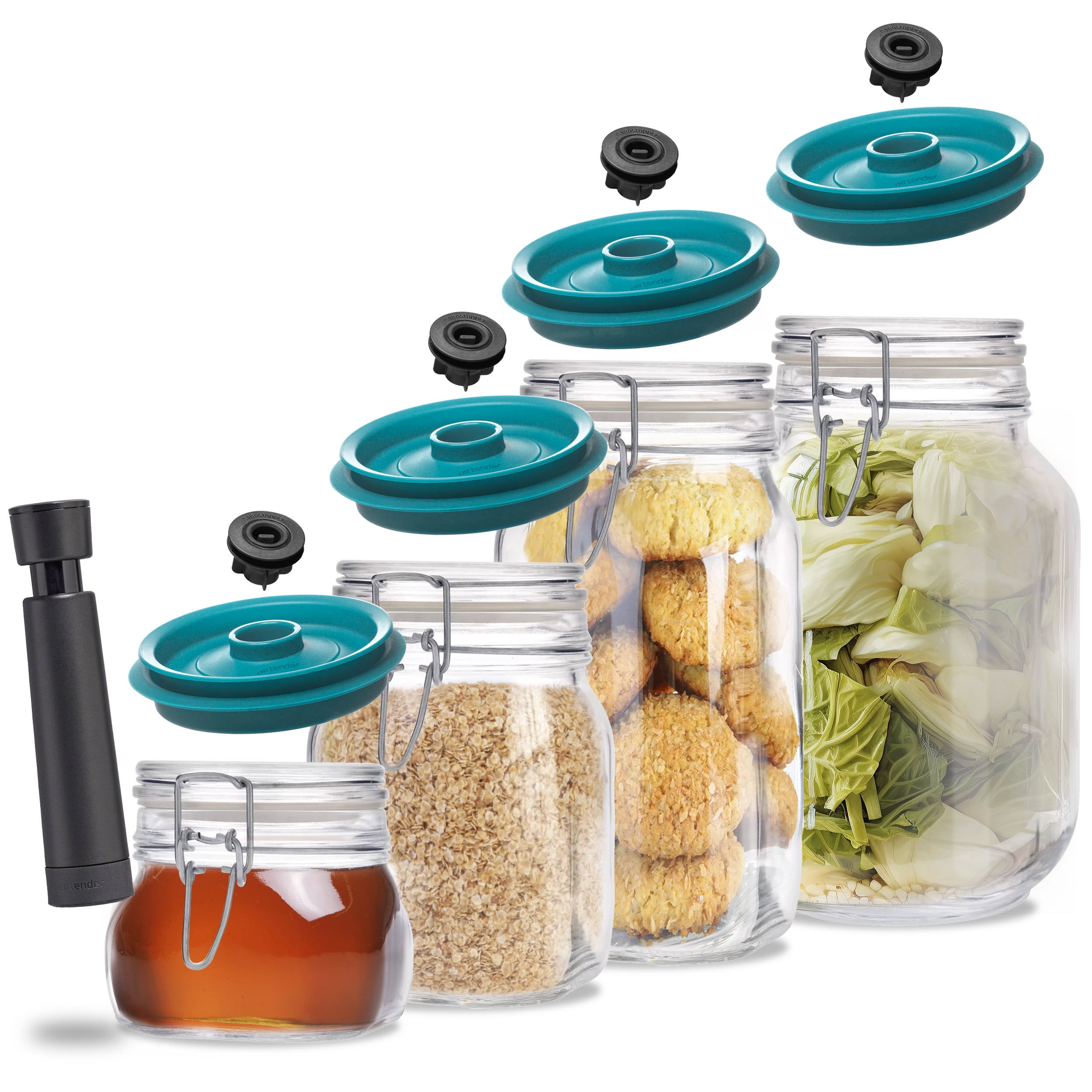 CLIP TOP JAR COMBI-SET (SQUARE)